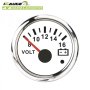Вольтметр iGauge WKVOW-90W816 52 мм білий (з функцією попередження) Вольтметр iGauge WKVOW-90W816 52 мм білий (з функцією попередження)
