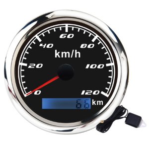 GPS спідометр 0-120 км/год WPSP270-GPS-120B чорний
