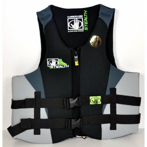 Спасательный жилет Stealth Men Neo PFD XL/2XL чёрно-серебристый