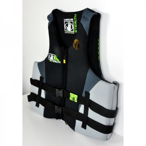 Спасательный жилет Stealth Men Neo PFD XL/2XL чёрно-серебристый
