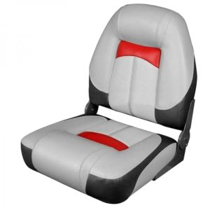 Сидіння Premium High Back Сірий/Вугілля/Червоний (76223GCR)