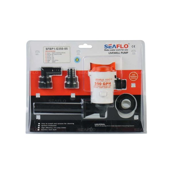 Аератор горизонтальний Seaflo 350GPH SFBP1-G350-05