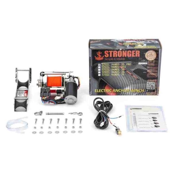 Якірна лебідка Stronger Steel Hands 35i S Pro (внутрішня установка) безшумне скидання