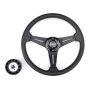 Рулевое колесо Pretech HD-5125D 35 см, хром, чёрное Рулевое колесо Pretech HD-5125D 35 см, хром, чёрное