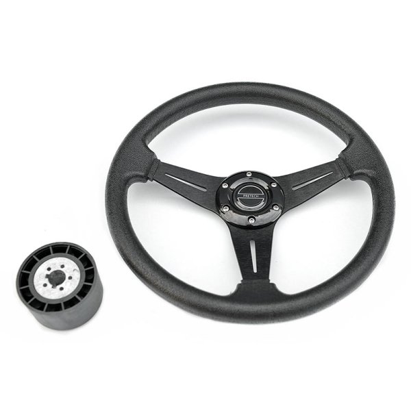 Рулевое колесо Pretech HD-5125D 35 см, хром, чёрное