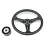 Рулевое колесо Pretech HD-5125D 35 см, хром, чёрное Рулевое колесо Pretech HD-5125D 35 см, хром, чёрное