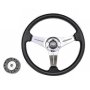 Рулевое колесо Pretech 33 см, PU, спицы хром (QC-5125) Рулевое колесо Pretech 33 см, PU, спицы хром (QC-5125)