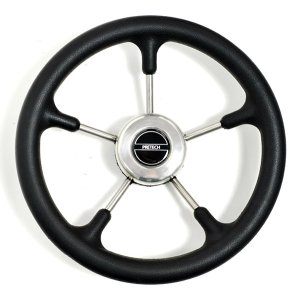 Рульове колесо Pretech 32 см, чорне, нержавіюча сталь (Pretech BS)