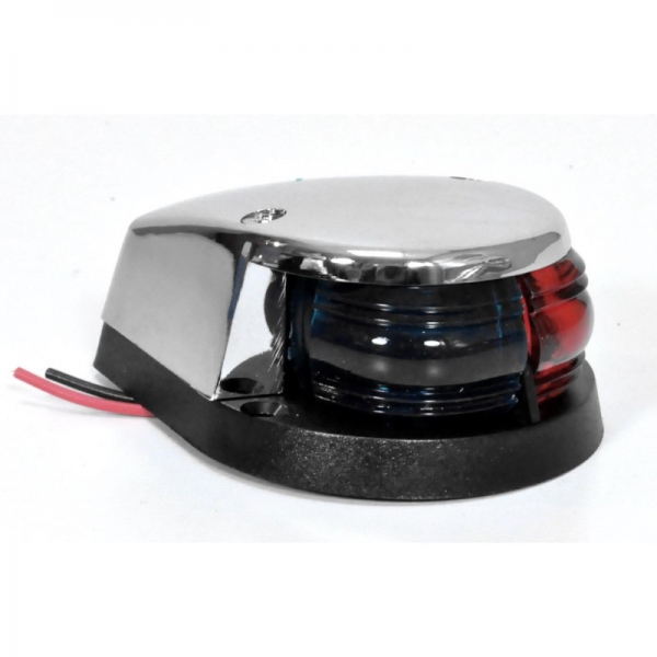 Навигационный огонь 00154-LD красно-зелёный LED корпус хром