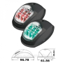 Пара навігаційних вогнів C91106PB-1 LED чорний корпус