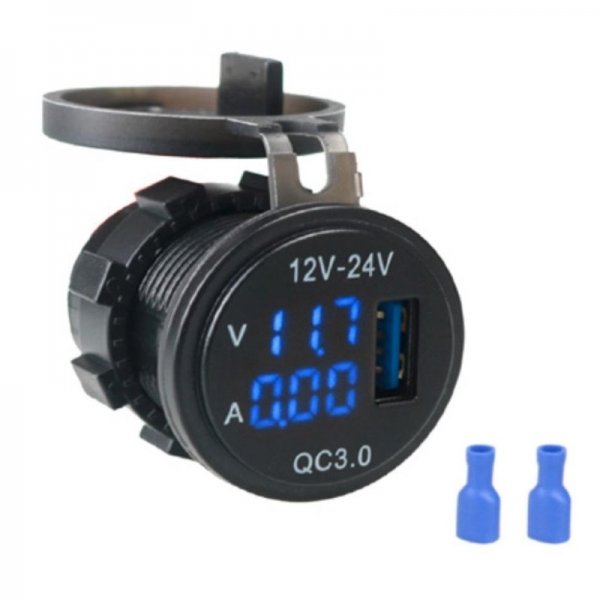 USB-зарядка з амперметром та вольтметром A6020
