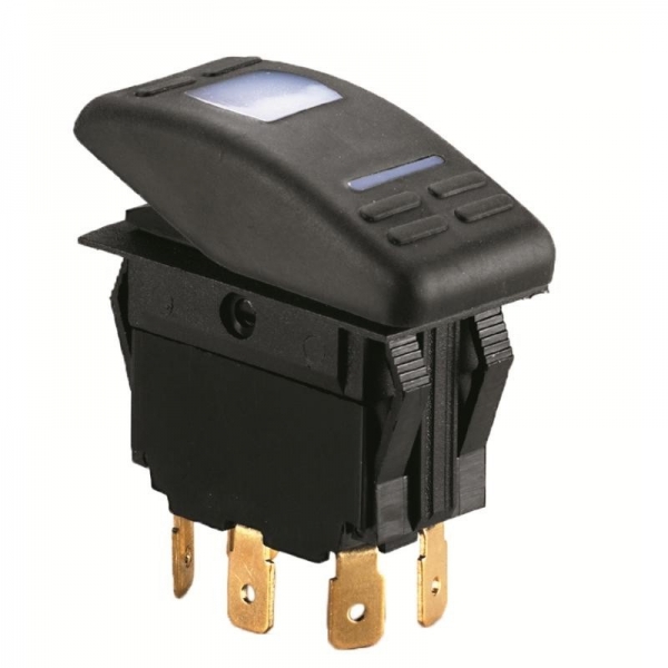 Кнопка переключения (тумблер) ААА (10124-01) on-off 4 пина
