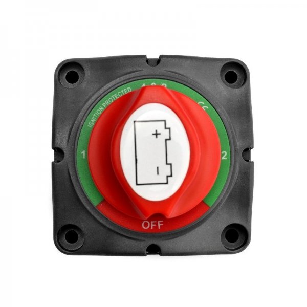 Перемикач маси компакт-диск 68Х68мм 275A 1-2-both/off (HF66-701S)