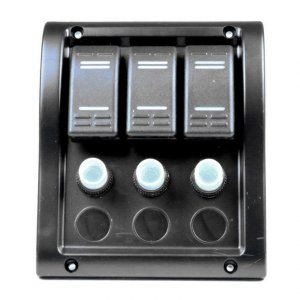 Панель на 3 переключателя (10013-BK)