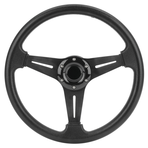 Рульове колесо 13.5" алюміній чорне ААА (73052-BK)