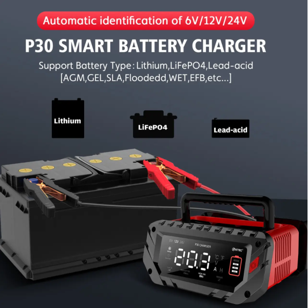 Зарядний пристрій HTRC P30 30A для акумуляторів 6V/12V/24V LiFePO4 AGM