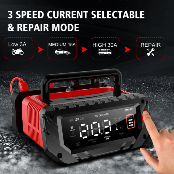 Зарядний пристрій HTRC P30 30A для акумуляторів 6V/12V/24V LiFePO4 AGM