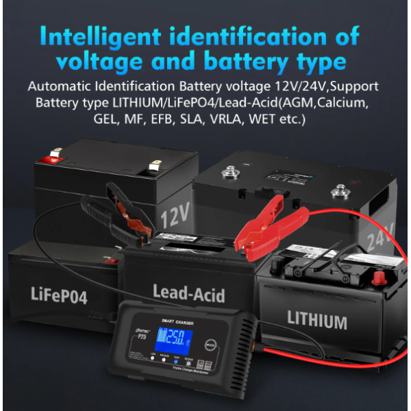 Зарядний пристрій HT-RC C26A 26A 12V/24V для LiFePO4 AGM GEL АКБ