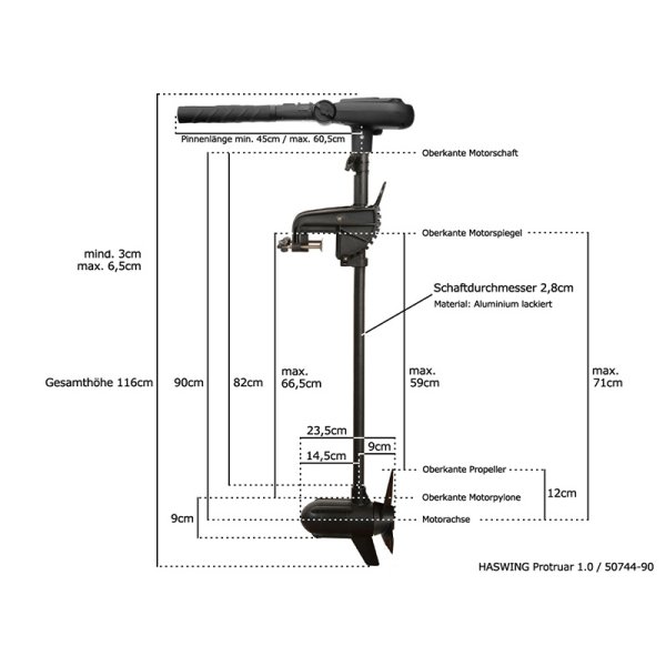 Haswing Protruar 1.0 65 Number Reveals лодочный электромотор HE-50744-90 Хасвинг Протруар 65 Haswing Protruar 1.0 65 Number Reveals лодочный электромотор HE-50744-90 Хасвинг Протруар 65