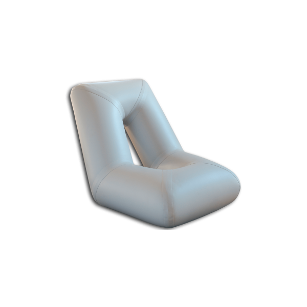 Крісло надувне Kolibri світло-сіре