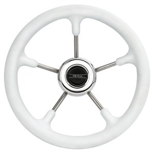 Рульове колесо Pretech 32 см, нержавіюча сталь біле (Pretech W)
