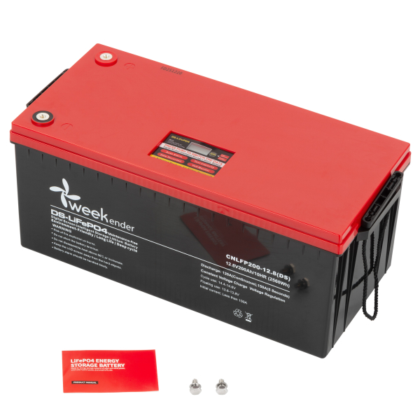 Акумулятор Weekender LiFeP04 з дисплеєм 12.8V 200Ah (DS) IP66