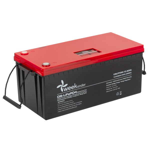 Аккумулятор Weekender LiFeP04 с дисплеем 12.8V 200Ah (DS) IP66