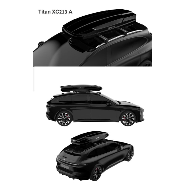 Багажник на дах ROAHTRIP Titan213A, ABS+PC, 370 л, Fast кріплення