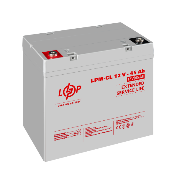 Аккумулятор гелевый LPM-GL 12V - 45 Ah