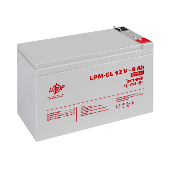 Аккумулятор гелевый LPM-GL 12V - 9 Ah