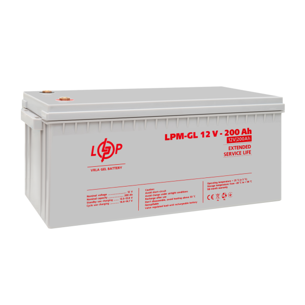 Аккумулятор гелевый LPM-GL 12V - 200 Ah