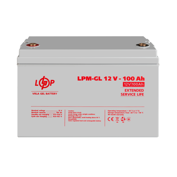 Акумулятор гелевий LPM-GL 12V - 100 Ah