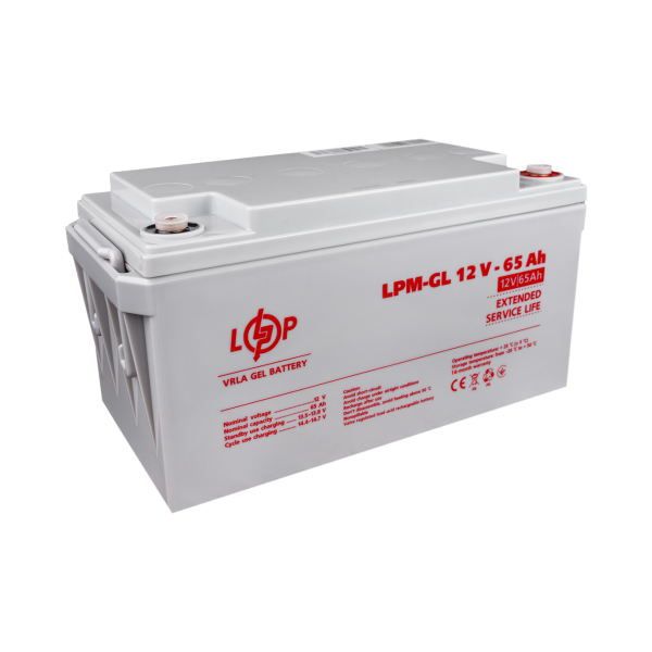 Аккумулятор гелевый LPM-GL 12V - 65 Ah