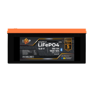 Акумулятор LP LiFePO4 12,8V - 150 Ah (1920Wh) (BMS 100A/75А) пластик Smart BT