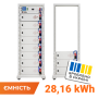 Високовольтний акумулятор LP LiFePO4 Battery HVM 563,2V 50Ah (28160Wh) BMS 125А AB Lrack white