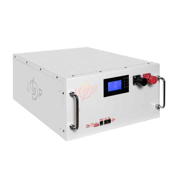 Акумулятор LP LiFePO4 51,2V - 280 Ah (14336Wh) (BMS SP 200A/100А) RM RS485/CAN LCD WH
