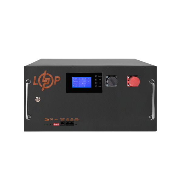 Акумулятор LP LiFePO4 51,2V - 230 Ah (11776Wh) (BMS SP 200A/100А) RM RS485/CAN LCD BL