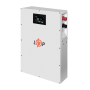 Акумулятор LP LiFePO4 51,2V - 100 Ah (5120Wh) (BMS 100A/50А) метал LCD Smart RS485/CAN JK настінний