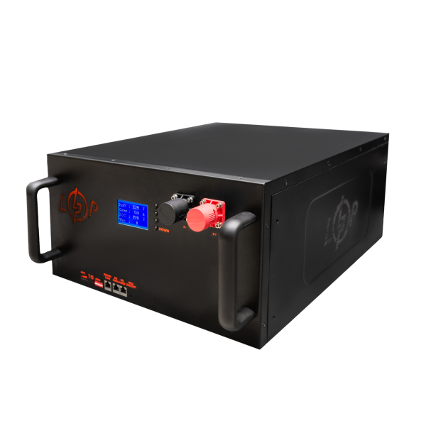 Акумулятор LP LiFePO4 25,6V - 280 Ah (7168Wh) (BMS 200A/100А) LCD метал Smart RM RS485/CAN