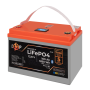 Акумулятор LP LiFePO4 12,8V - 100 Ah (1280Wh) (BMS 100A/50А) пластик LCD Smart BT