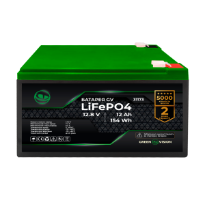 Акумулятор GreenVision GV LiFePO4 12,8V - 12Ah (154Wh)