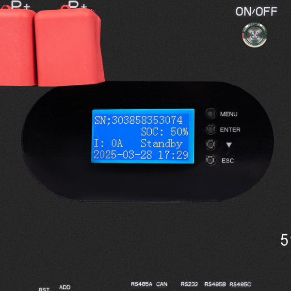 Акумулятор LP LiFePO4 51,2V - 230 Ah (11776Wh) (Smart BMS 200A) с LCD RM AB RS485/CAN