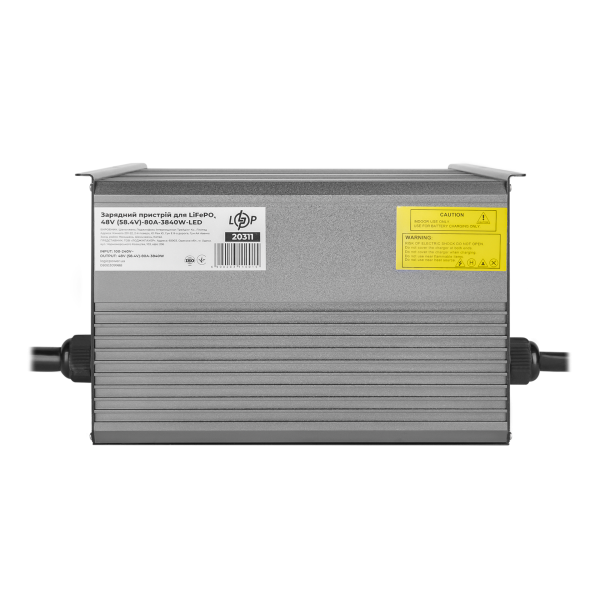 Зарядное устройство для аккумуляторов LiFePO4 48V (58.4V)-80A-3840W-LED
