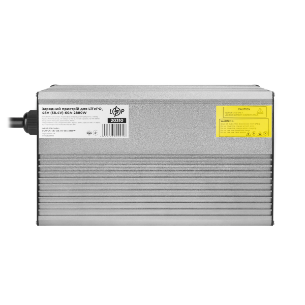 Зарядное устройство для аккумуляторов LiFePO4 48V (58.4V)-60A-2880W-LED