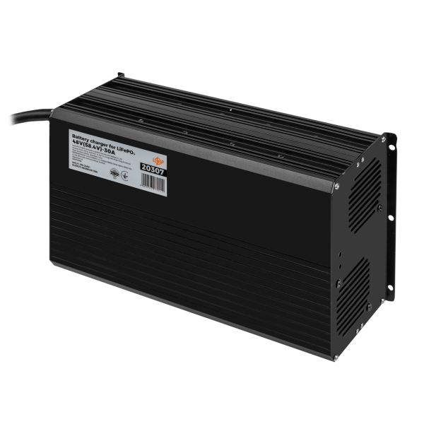 Зарядний пристрій для акумуляторів LiFePO4 48V (58.4V)-30A-1440W-LED
