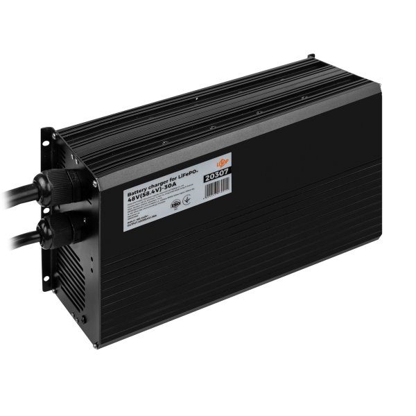 Зарядний пристрій для акумуляторів LiFePO4 48V (58.4V)-30A-1440W-LED