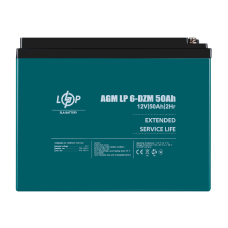 Тяговый свинцово-кислотный AGM аккумулятор LP 6-DZM-50 Ah