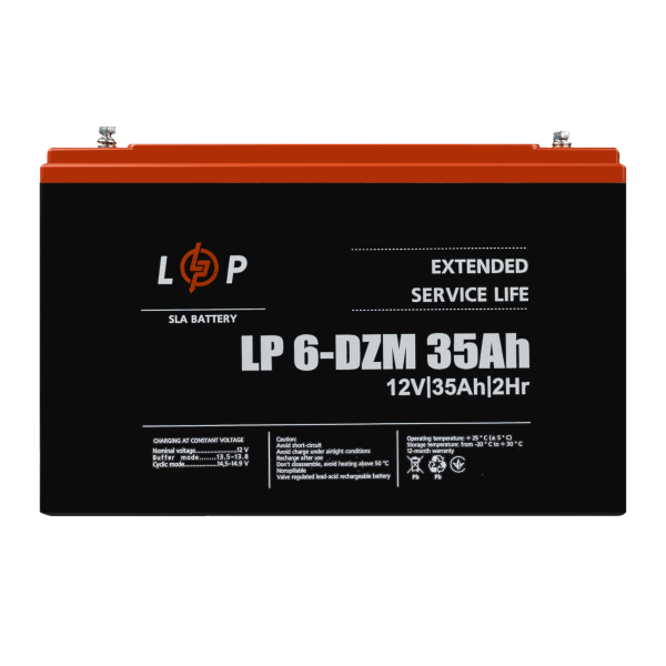 Тяговый свинцово-кислотный AGM аккумулятор LP 6-DZM-35 Ah