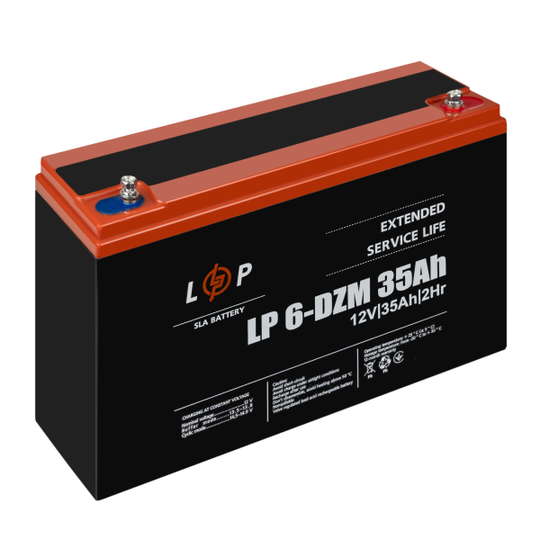 Тяговый свинцово-кислотный AGM аккумулятор LP 6-DZM-35 Ah