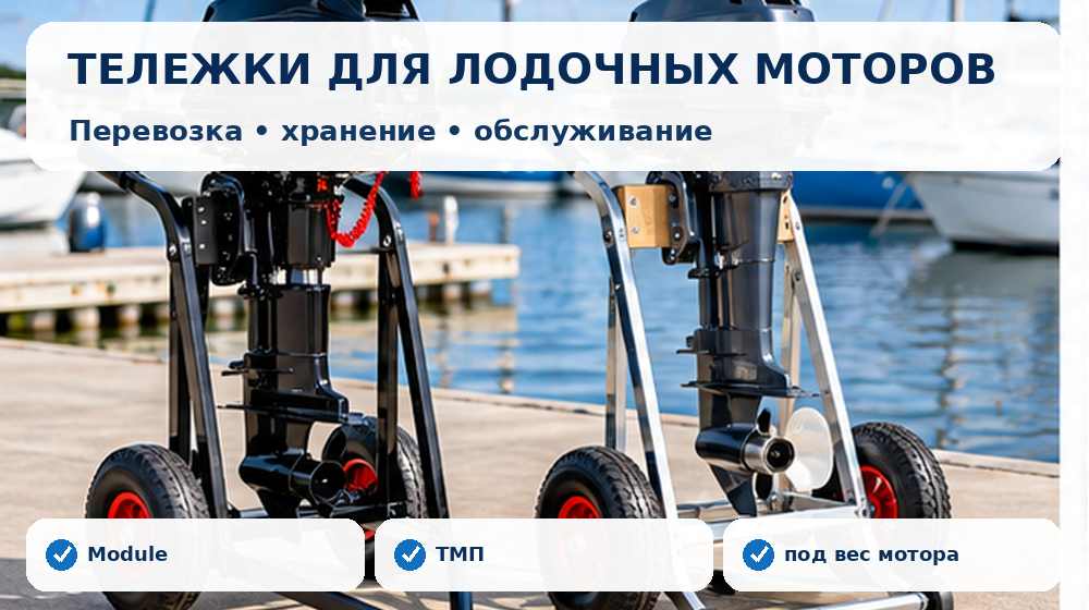 Тележки и подставки для перевозки и хранения подвесных лодочных моторов